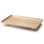Continenta Bandeja Cama Plegable 53x32x7 cm de Madera de Árbol de Goma Estable y Ligera